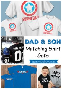 dad and son matching shirt sets