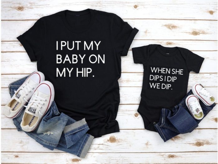 D3632 Mother's Day Top I'll Keep You Wild T Shirt Mom Life Family Matching Tee Mommy Sarcastic Printed Quote Mom and New Baby Slogan