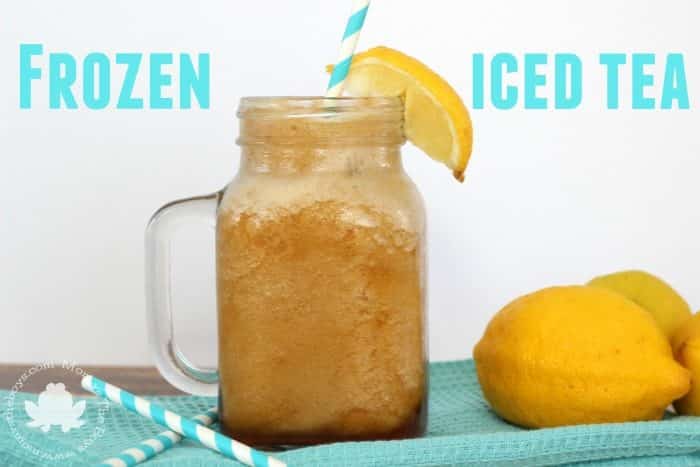 Frozen Iced Tea Recipe - Mom vs the Boys