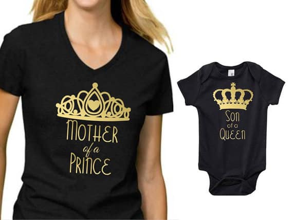 mother of a prince son of a queen shirts