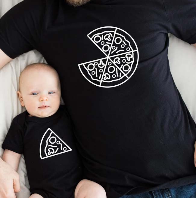 pizza matching tee 
