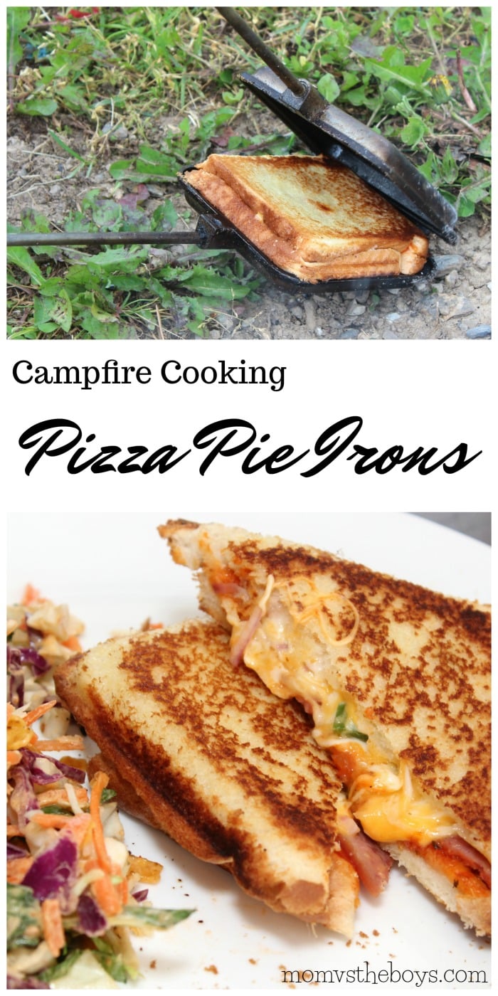 Camping Food: Pizza Pie Irons – Mom vs the Boys