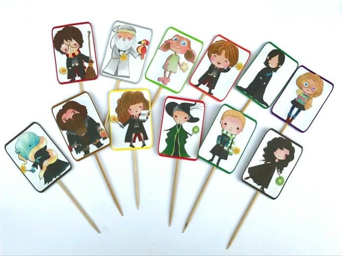 Harry Potter Cupcake Toppers - Free Printable - Mom vs the Boys