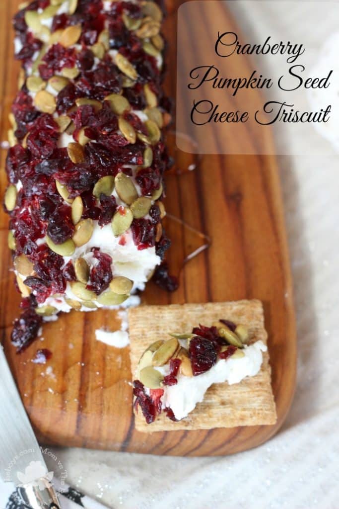 Cranberry Pumpkin Seed Cheese Log