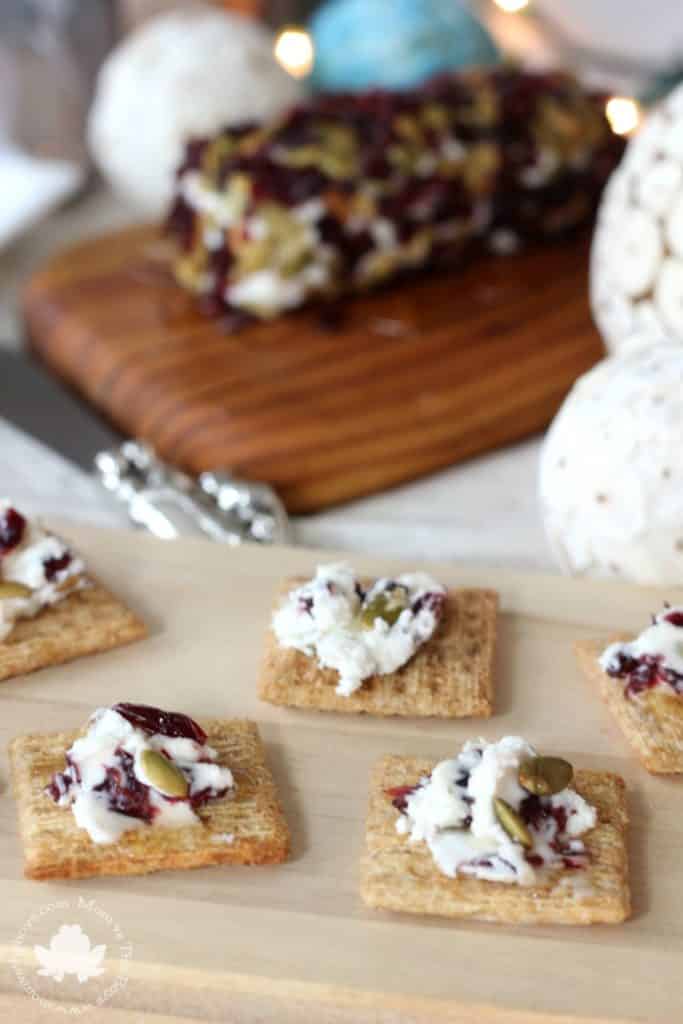 cranberry goat cheese triscuit spread