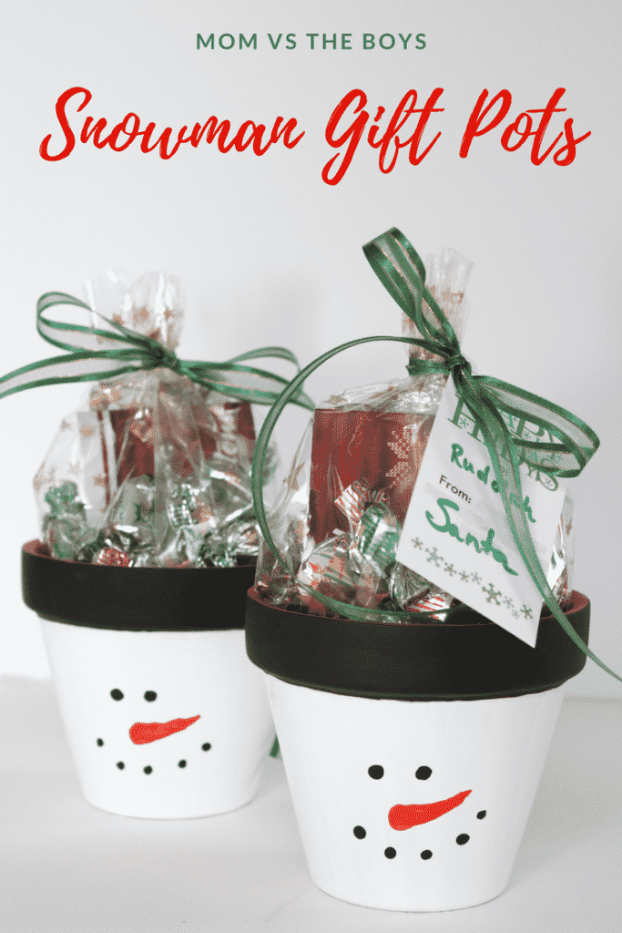 Snowman Gift Pots - Great teacher gift!