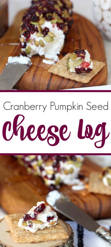 cranberry pumpkin seed goat cheese log 