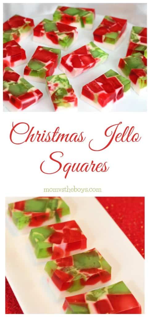 Christmas Broken Glass Jello Squares