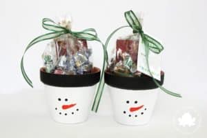 snowman gift pots teacher gifts