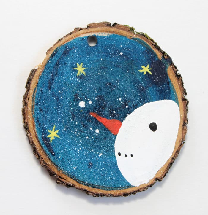 wood slice ornament