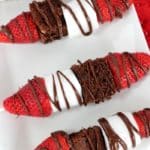 chocolate strawberry dessert kabobs