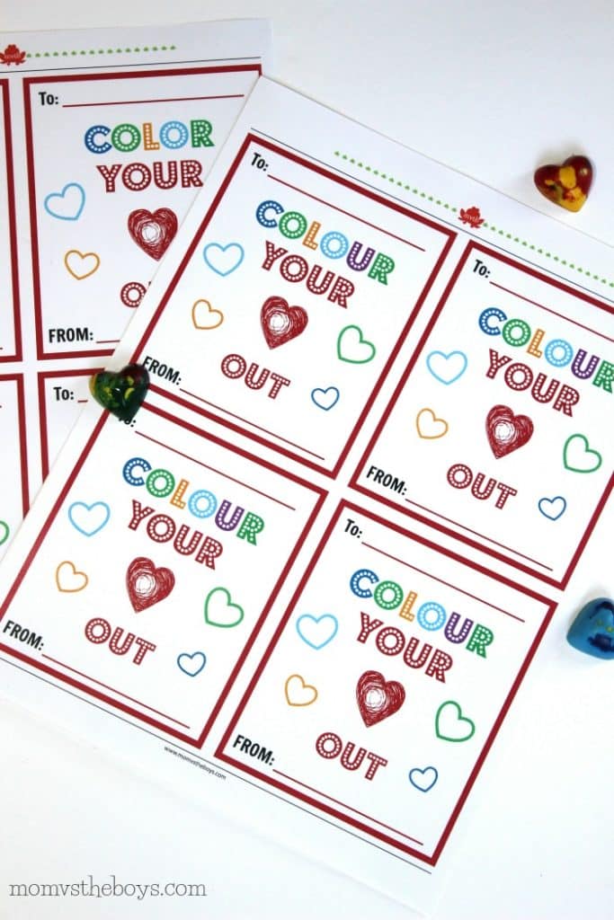 colour your heart out valentine's day printable
