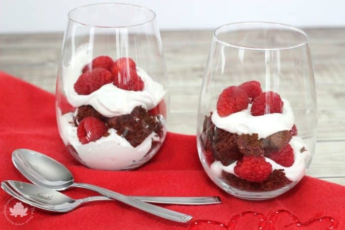 Raspberry Brownie Trifle - Mom vs the Boys