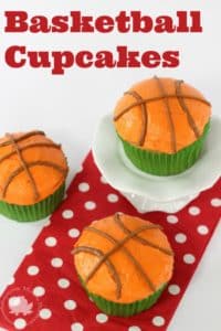 Basketball Cupcakes - Mom vs the Boys