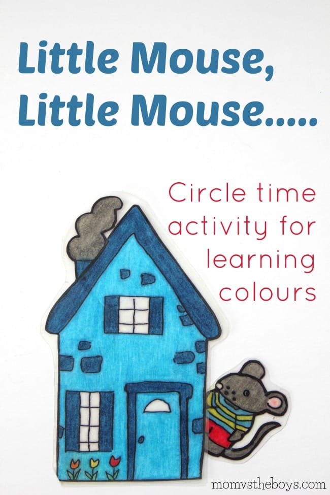 Little Mouse, Little Mouse.....Activity for Learning Colors