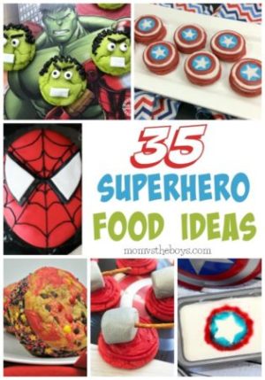 Superhero baby shower food hot sale ideas