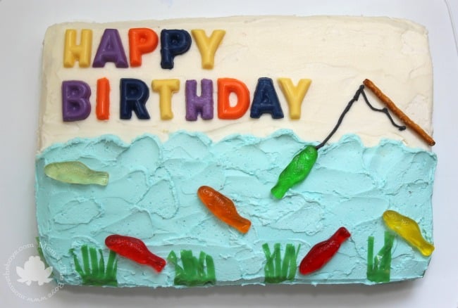 Fishing Theme Edible Cake Topper