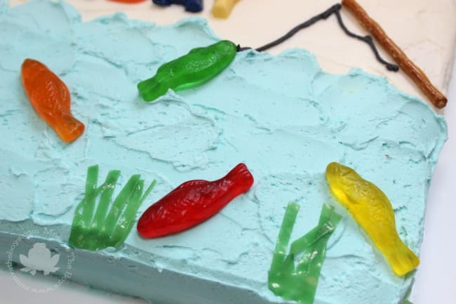 Amazon.com: Gone Fishing Happy Birthday Cake Decoration, Fisherman Angling  Cake Topper Birthday Glitter Party Decorations : Grocery & Gourmet Food