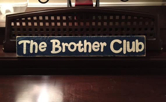 wooden brothers club sign