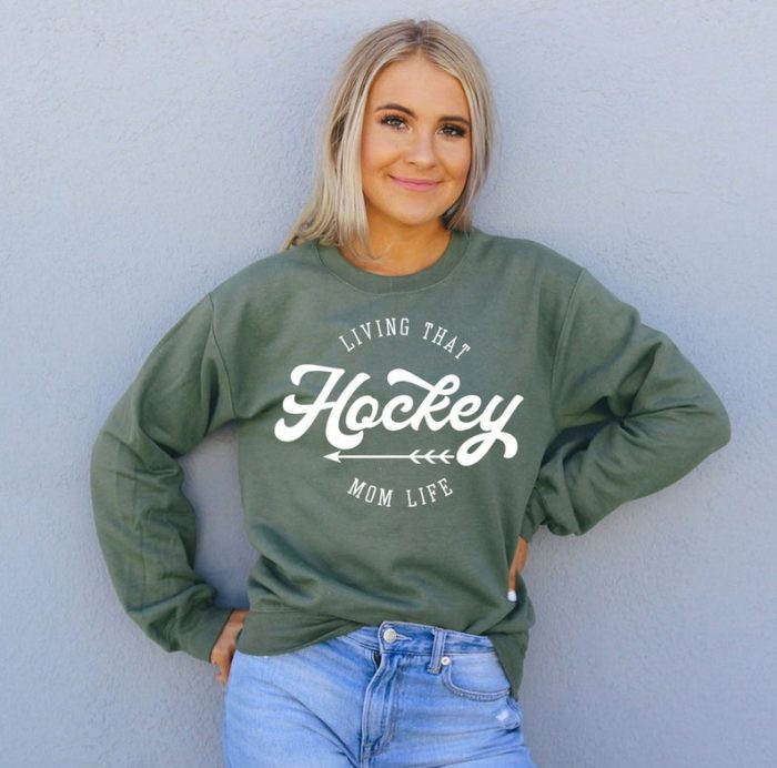 hockey mom life hoodie