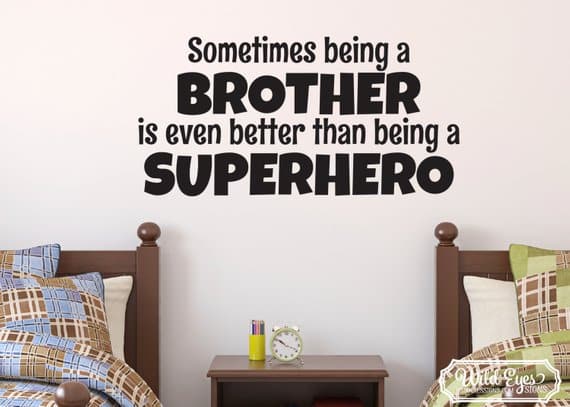 wall decal for brothers shared room