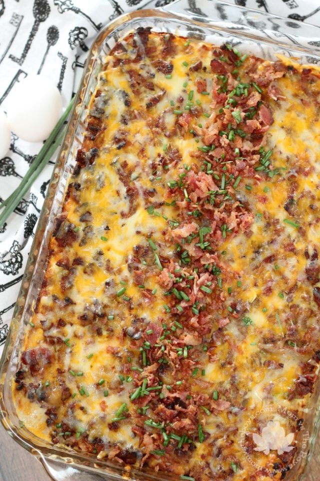 Hearty Tater Tot Breakfast Casserole – Mom vs the Boys