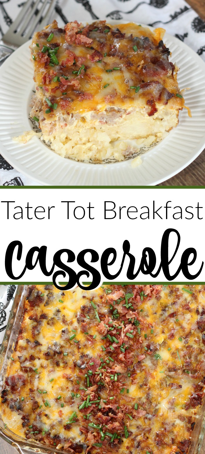 Hearty Tater Tot Breakfast Casserole – Mom vs the Boys