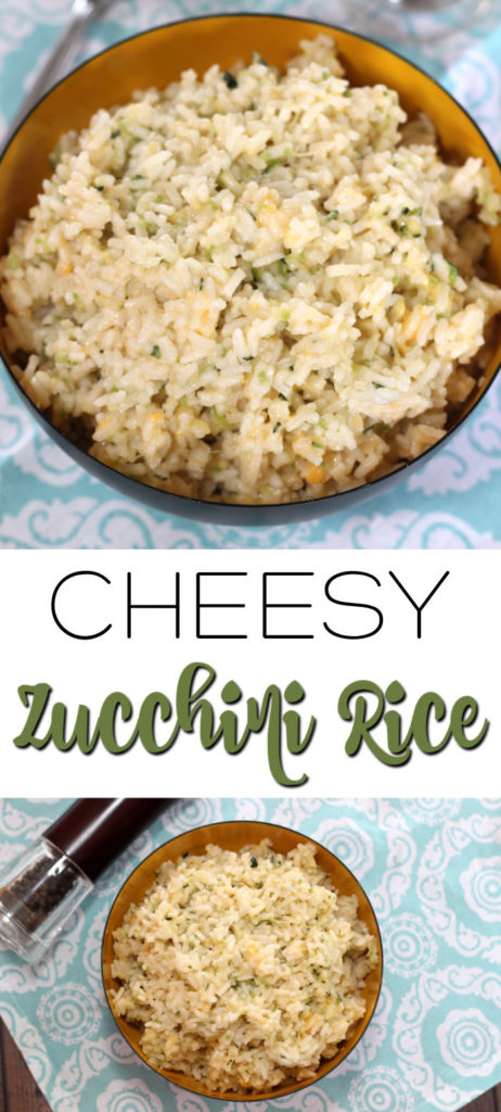 cheesy zucchini rice side dish