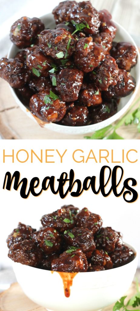 Oven Baked Honey Garlic Meatballs