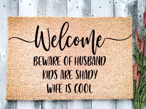 beware of husband doormat