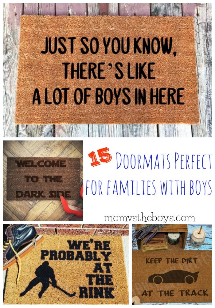 15 Doormats perfect for families with boys!