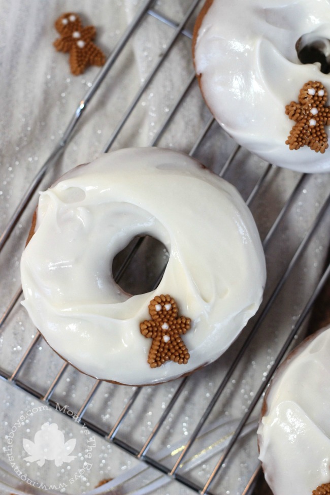 Gingerbread Donut with Cream Cheese Icing