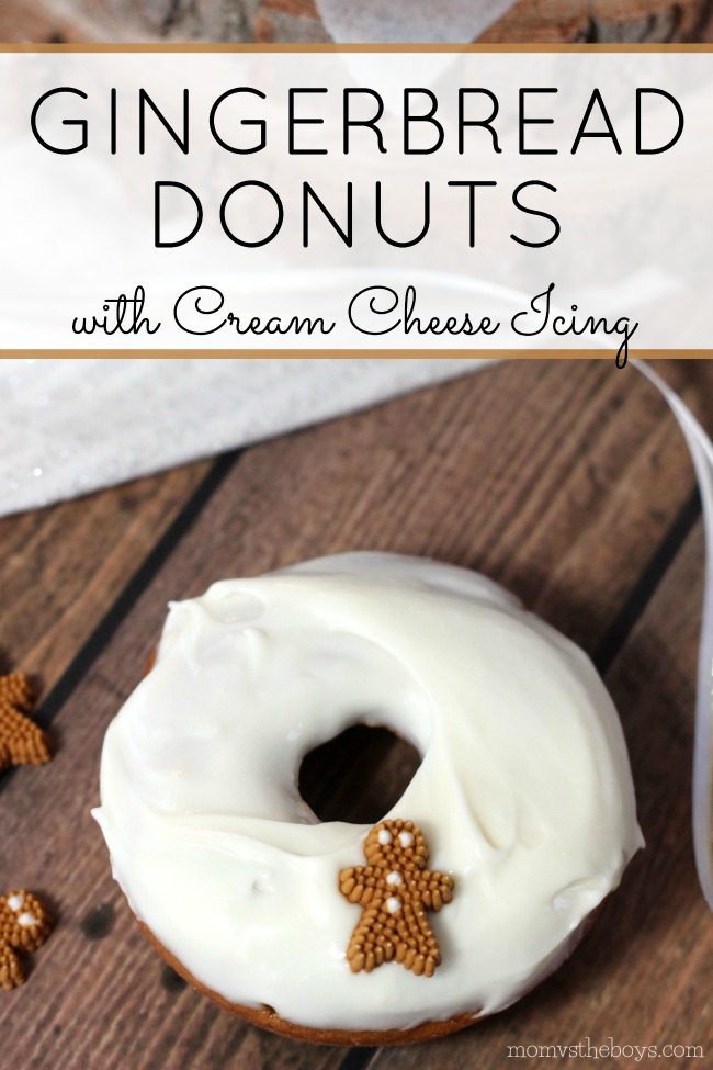 Gingerbread Donuts with Cream Cheese Icing