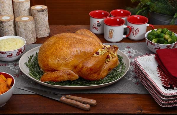 roasted turkey with cornbread cranberry stuffing 