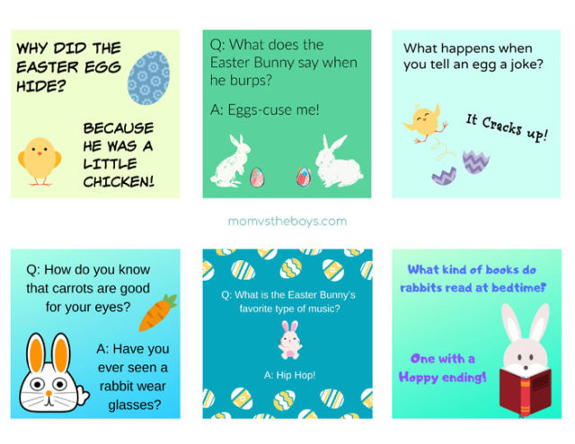 Free Printable Easter Lunch Box Jokes – Mom vs the Boys