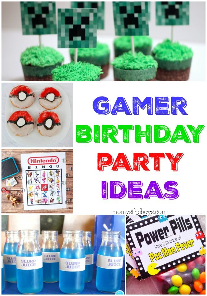 Video Game Birthday Party Ideas Mom Vs The Boys