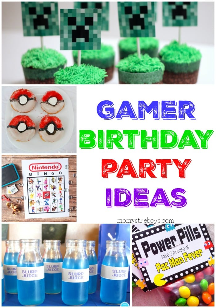 Video Game Birthday Party Ideas Mom Vs The Boys - Playstation Themed Party Ideas