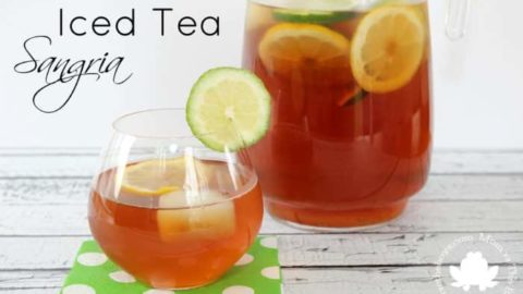 Iced Tea Sangria (Easy 4 Ingredient Cocktail) - Kirbie's Cravings