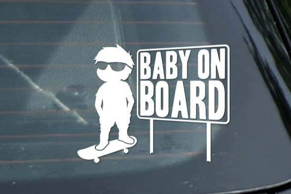 baby on board decal