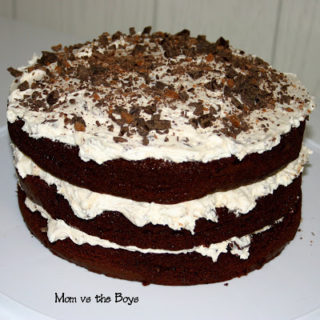 Triple Layer Chocolate Cake with Cream Cheese Chocolate Bar Icing