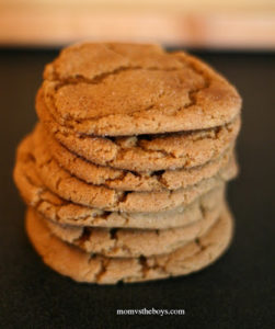 Peanut-BETTER Gingersnap Cookies Recipe - Mom vs the Boys