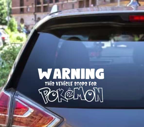 pokemon car decal