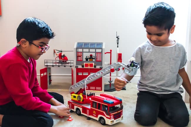 Playmobil 123 best sale fire station