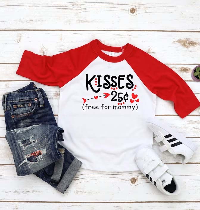 kisses 25 cents shirt