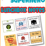 superhero lunch box notes