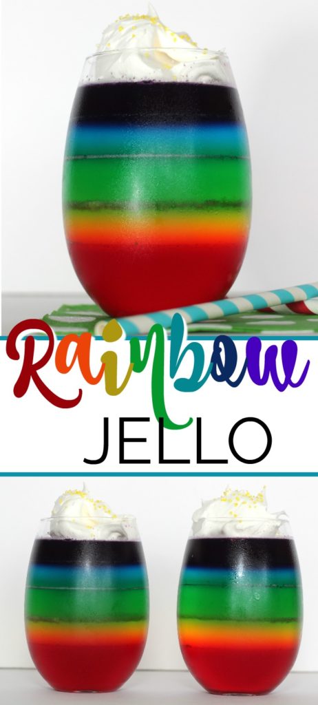 Rainbow Jello Cups 