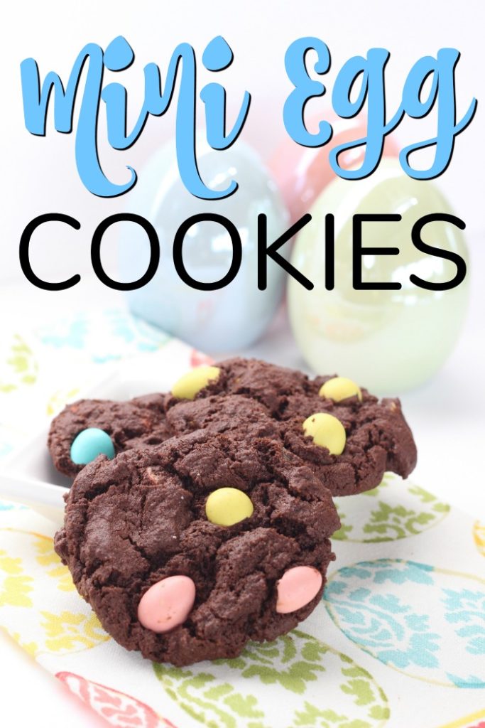 Chocolate mini egg cookies