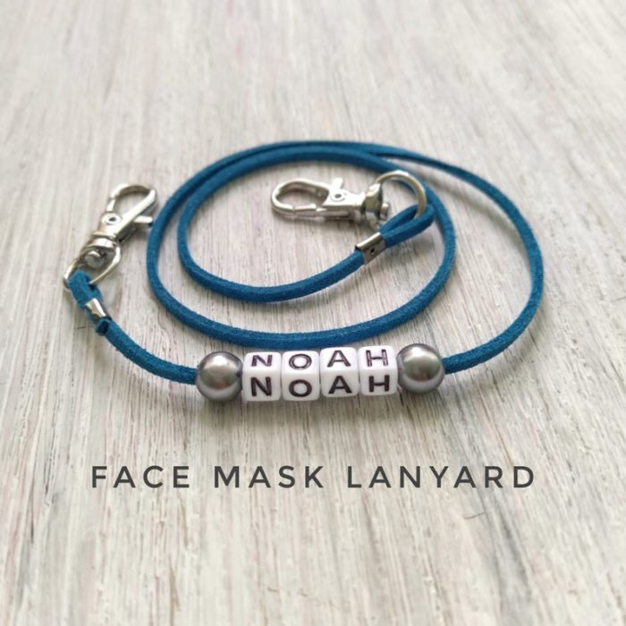 personalized face mask laynard