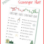 Christmas Lights Scavenger Hunt