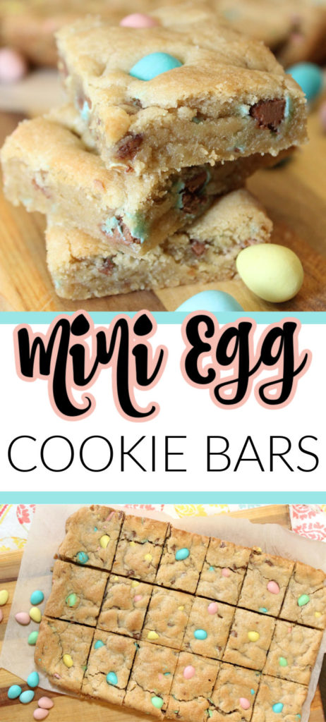 mini egg cookie bars